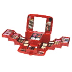 DINILANDAI Red Makeup Suitcase Kit – Portable Multi-Layer Case for Gifting & Retail gallery image 1
