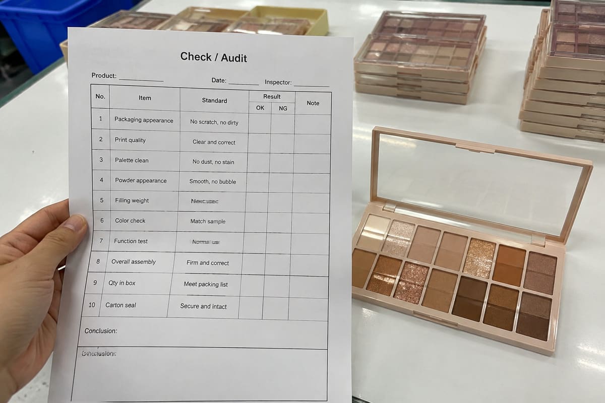 cosmetics manufacturer factory verification and supplier audit
