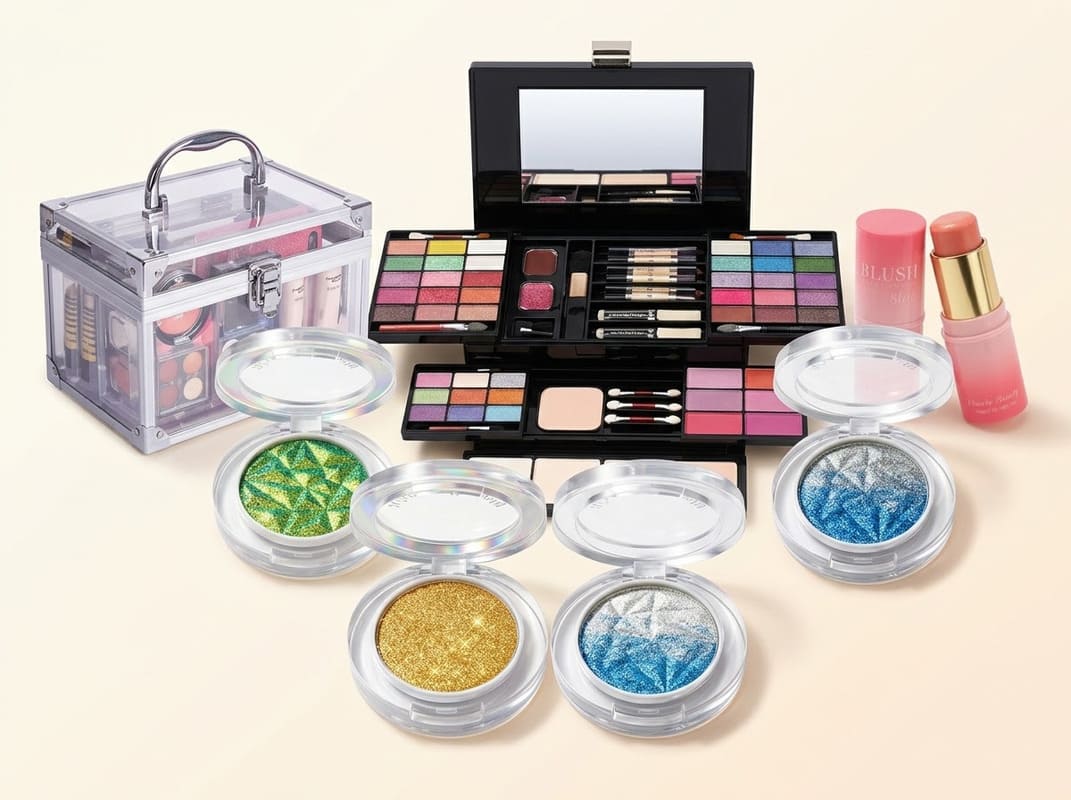 Chameleon eyeshadow and blush products
