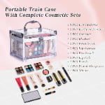 Vertina Beauty Clear Acrylic Makeup Sets – Portable Travel Kit for Amazon & Gifting gallery image 3