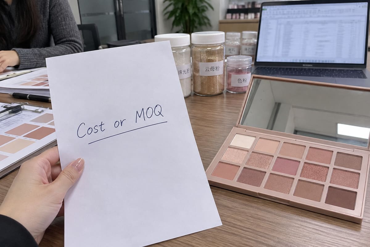 Professional Eyeshadow Development Costs Professional eyeshadows OEM cost evaluation and custom palette development