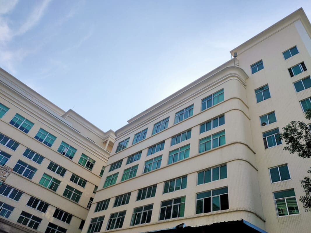 Vertina Beauty factory exterior showing industrial manufacturing facility