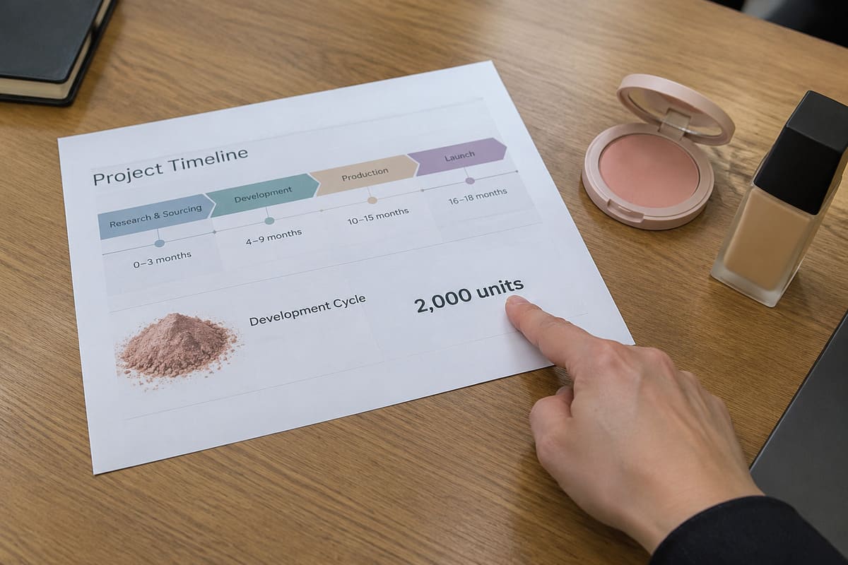 Talc-free mineral makeup testing process talc-free mineral powder particle size and wear testing in lab