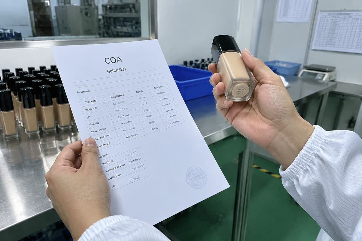 OEM makeup manufacturer minimum order quantity reflecting development cost